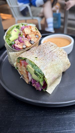 BBQ tempeh burrito  #Veganuary at Plantiful - Plant-based Cafe in Bangkok