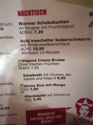 Vegan Deserts at Stern in Villach