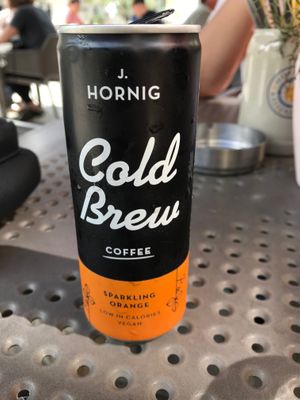 Orange flavored cold brew at Stern in Villach