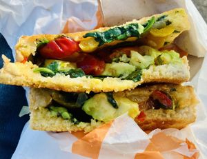 …Full of tasty delicious good things 🌟🌟🌟🌟🌟  at Kiosk in Lyme Regis