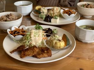 Daily plate at Pupu Kitchen and Health Food Shop in Nagoya