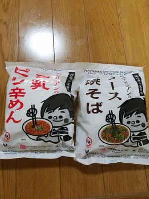 vegan ramen and yakisoba at Pupu Kitchen and Health Food Shop in Nagoya