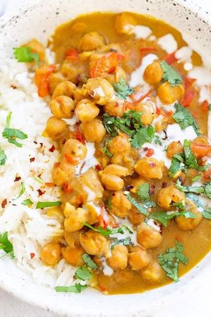 Chickpea Masala  at Hidden Jewel Vegan Curries in Saltburn-by-the-sea