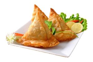 Homemade Samosas at Hidden Jewel Vegan Curries in Saltburn-by-the-sea