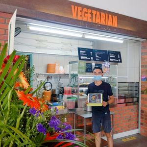 Opened by a young guy at Origanics 启点 - Vegetarian - NUS The Deck in Northeast Singapore