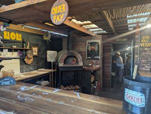 The pizza oven at Liola Foods in Sedgefield