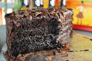 Heavenly chocolate cake at Liola Foods in Sedgefield