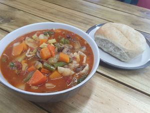 Hearty winter soup at Liola Foods in Sedgefield