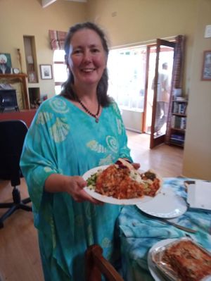 My recent birthday party where we enjoyed pizza, lasagna and risotto from Liola.  at Liola Foods in Sedgefield