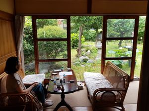 View from our table at Hana Uta in Matsugasaki