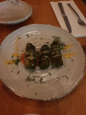 Vegan dolmades at Rodos in Leiden
