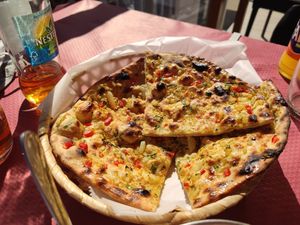 Red pepper naan at Namaste in Peniscola