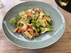 couscous salad with tofu   at Hotel Sněžka in Spindleruv Mlyn