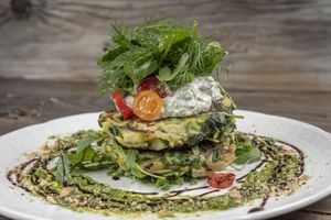 Green machine frittas at Hotel Sněžka in Spindleruv Mlyn