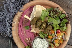 Falafel salad at Hotel Sněžka in Spindleruv Mlyn