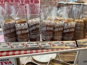 Fresh Chimney Cakes at Korosfoi Kurtoskalacs in Siofok