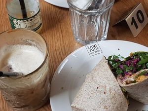 coffee and sweet potato hummus wrap at 30ml in Hoorn