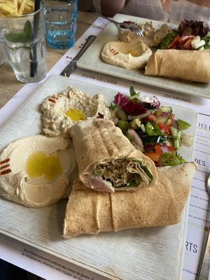 falafel wrap  at Street Beirut in Nyon