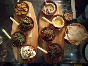 2 big menus 
 at Daya in Paris