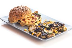 Halloumi Burger at Daya in Paris