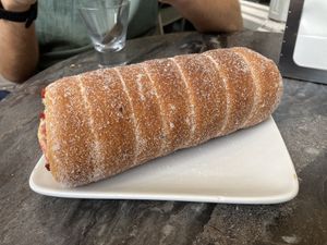 Cake with jam   at Gelateria Pichler in Budapest