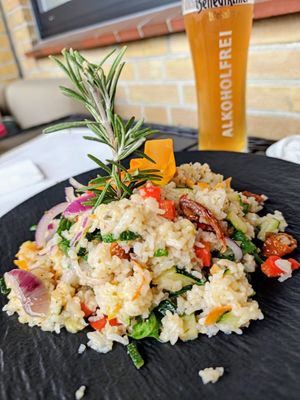 Mediterrane Reispfanne at Tauwerk in Kappeln