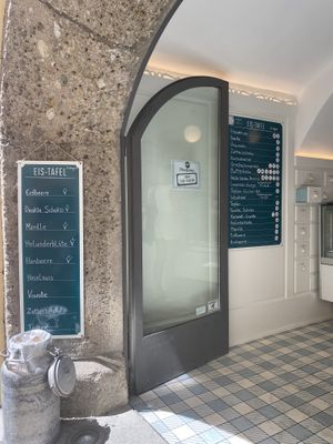 Menus  at Eis Greissler in Salzburg