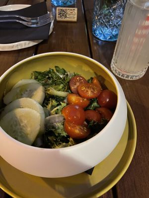 Vegan starter salad  at Peperoncino in Sibenik