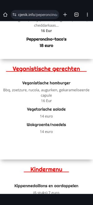  at Peperoncino in Sibenik