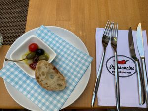 Compliment from a chef. at Peperoncino in Sibenik