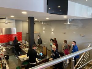 Interior- ordering  at Taco Rico - Plainpalais in Geneva