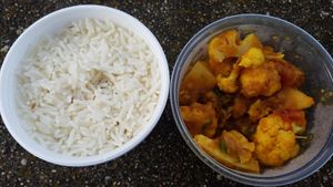 Aloo Gobi at Food Belly in Corsicana