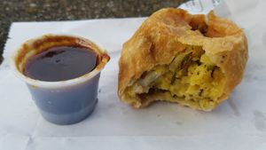 Veggie Samosa at Food Belly in Corsicana