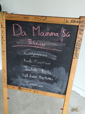 Menu board ~ Circuit Breaker Period Phase 2 at Da Mamma in Central Singapore