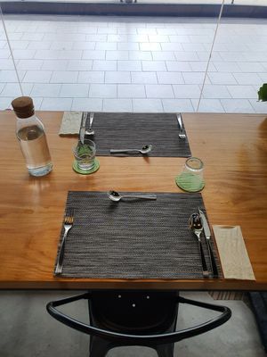 Fine dining setting ~ Circuit Breaker Period Phase 2 at Da Mamma in Central Singapore