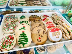 Christmas themed treats ✨  at Toluca Bakery and Cafe in Los Angeles