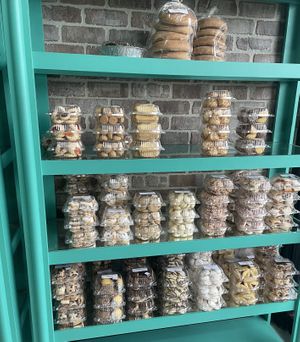 Pastry options by the box including (my favorite!) hamantaschen and rugelah   at Toluca Bakery and Cafe in Los Angeles