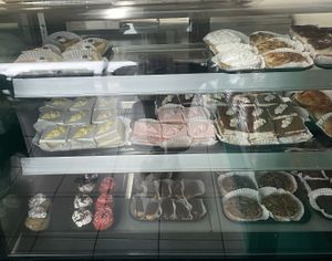 Refrigerated case  at Toluca Bakery and Cafe in Los Angeles