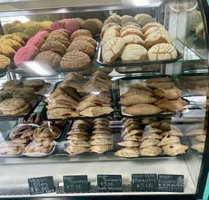 Refrigerated case  at Toluca Bakery and Cafe in Los Angeles