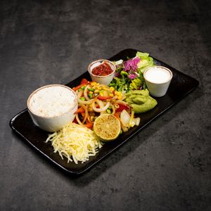 Vegetarian Fajitas at Egon Tromsø in Tromsoe