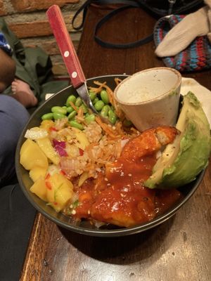 vegane Bowl  at Egon Tromsø in Tromsoe