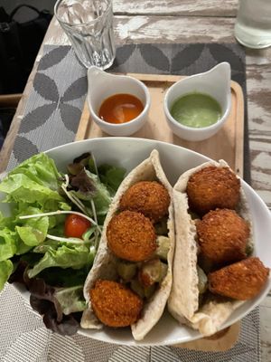 Pitta Falafel at Goodsouls Kitchen in Bangkok