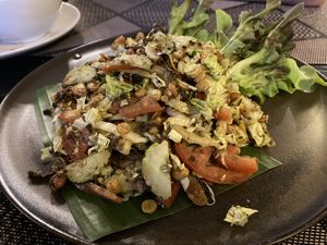 Tea leaf salad at Goodsouls Kitchen in Bangkok