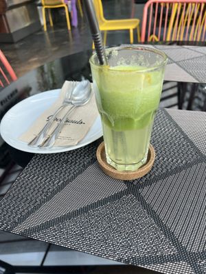 Green juice   at Goodsouls Kitchen in Bangkok