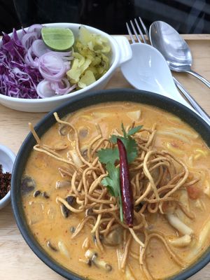 Khao soi  at Goodsouls Kitchen in Bangkok