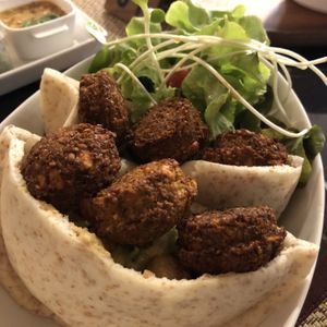 Falafel pitas at Goodsouls Kitchen in Bangkok