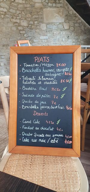 Speisekarte at Lemon Perk in Bayeux