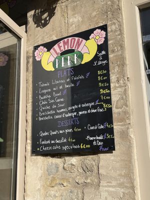 Available options when we were there at Lemon Perk in Bayeux