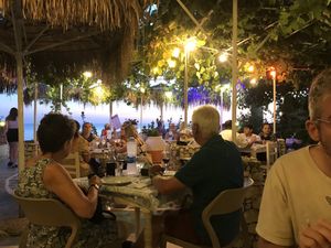 The view  at Klimatis Tavern in Kefalonia