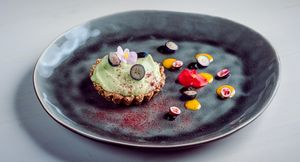 Avocado tart at La Kanna in Riga